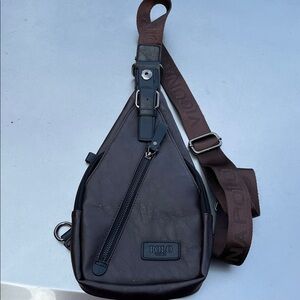 Polo by Ralph Lauren Dark Brown and Black Belt Bag